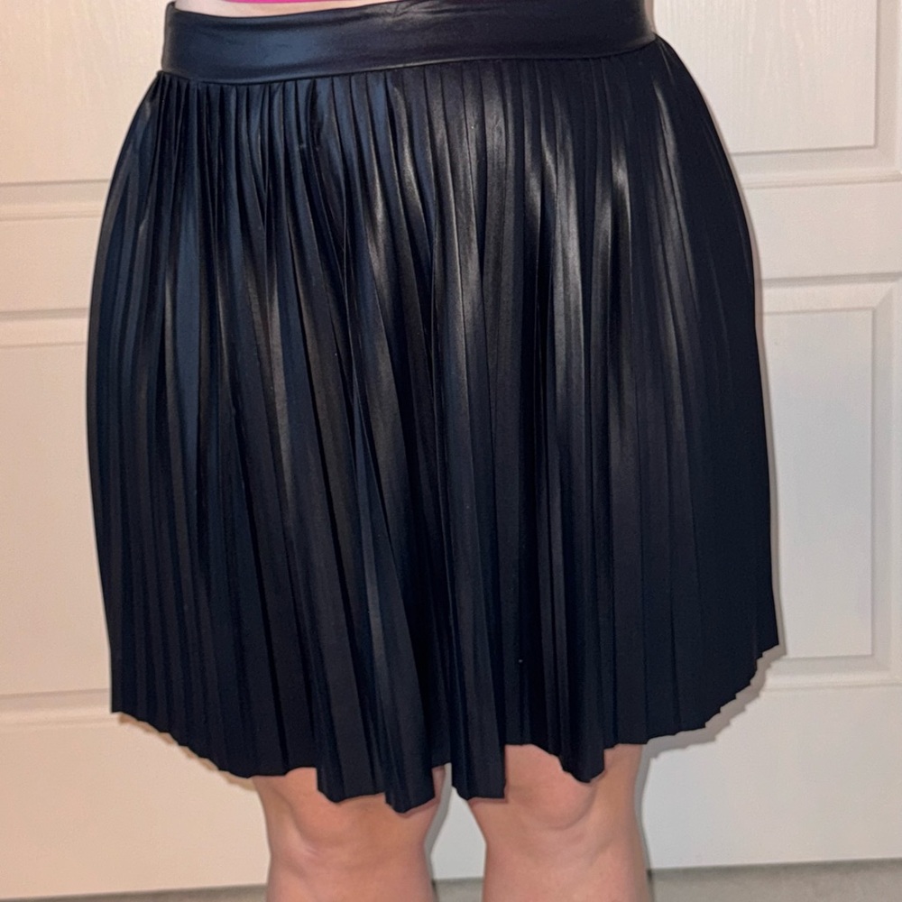 Torrid Black Faux Leather Mini Skirt